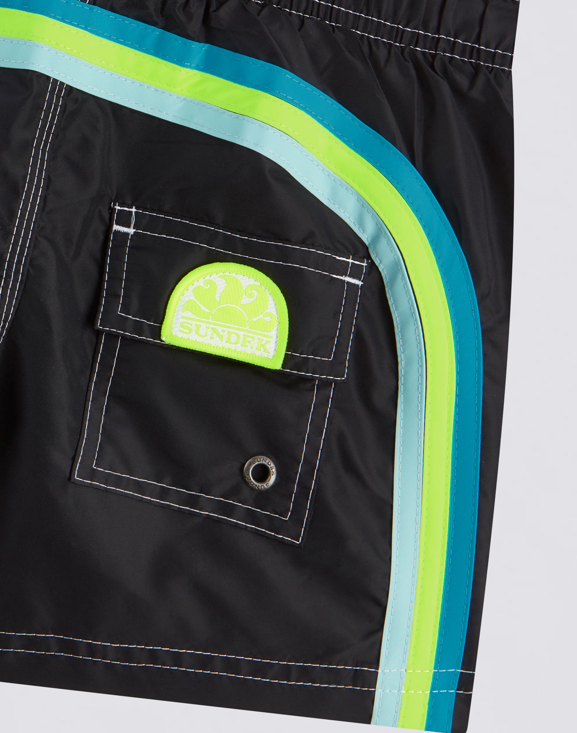 BOY’S SWIMSHORTS SHORT ELASTICATED WAIST ICONIC TAFFETA - Image 3