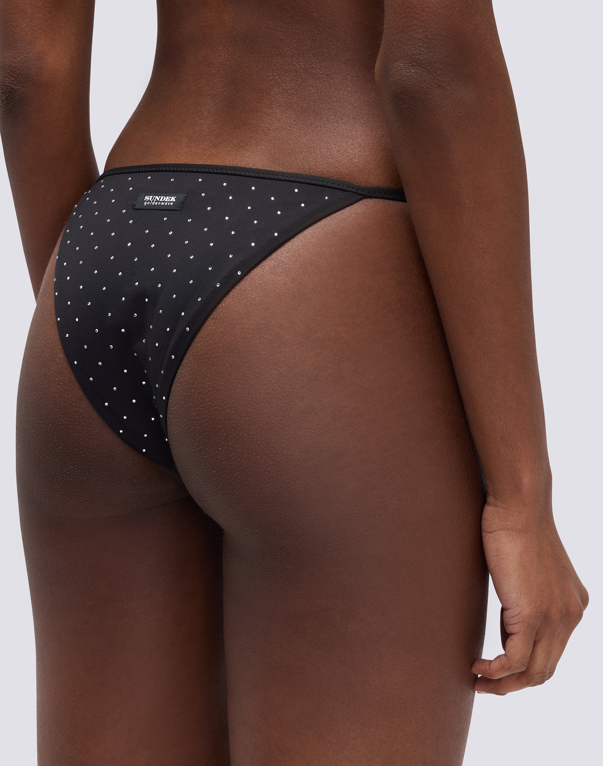 KEER - BRIEFS WITH ADJUSTABLE SIDE TIES AND RHINESTONES - Image 3