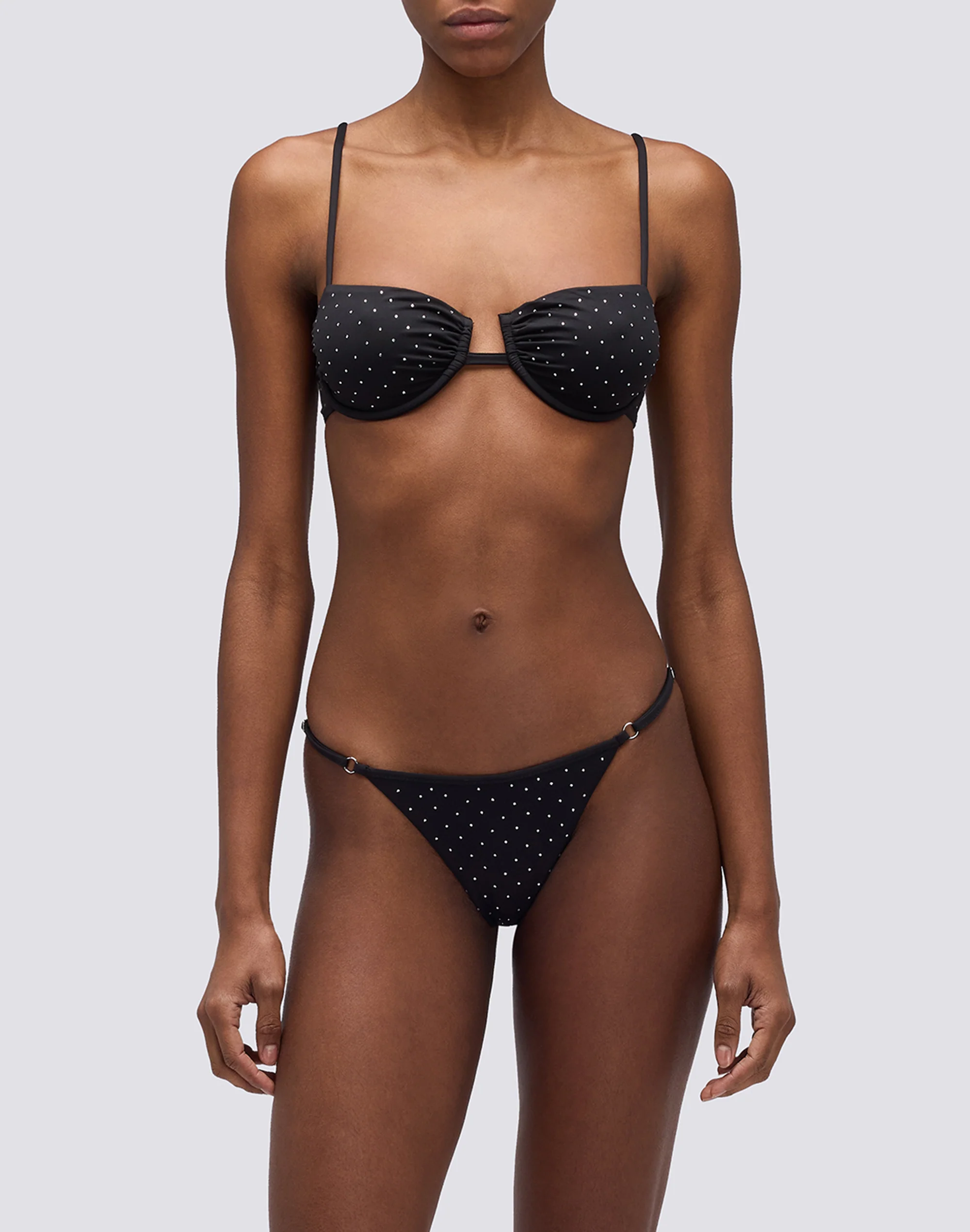 KEER - BRIEFS WITH ADJUSTABLE SIDE TIES AND RHINESTONES - Image 4