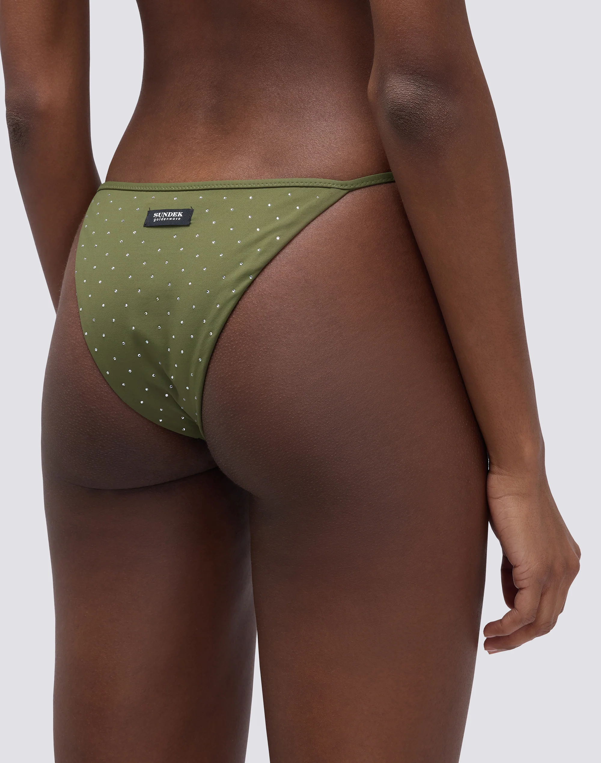 KEER - BRIEFS WITH ADJUSTABLE SIDE TIES AND RHINESTONES - Image 3
