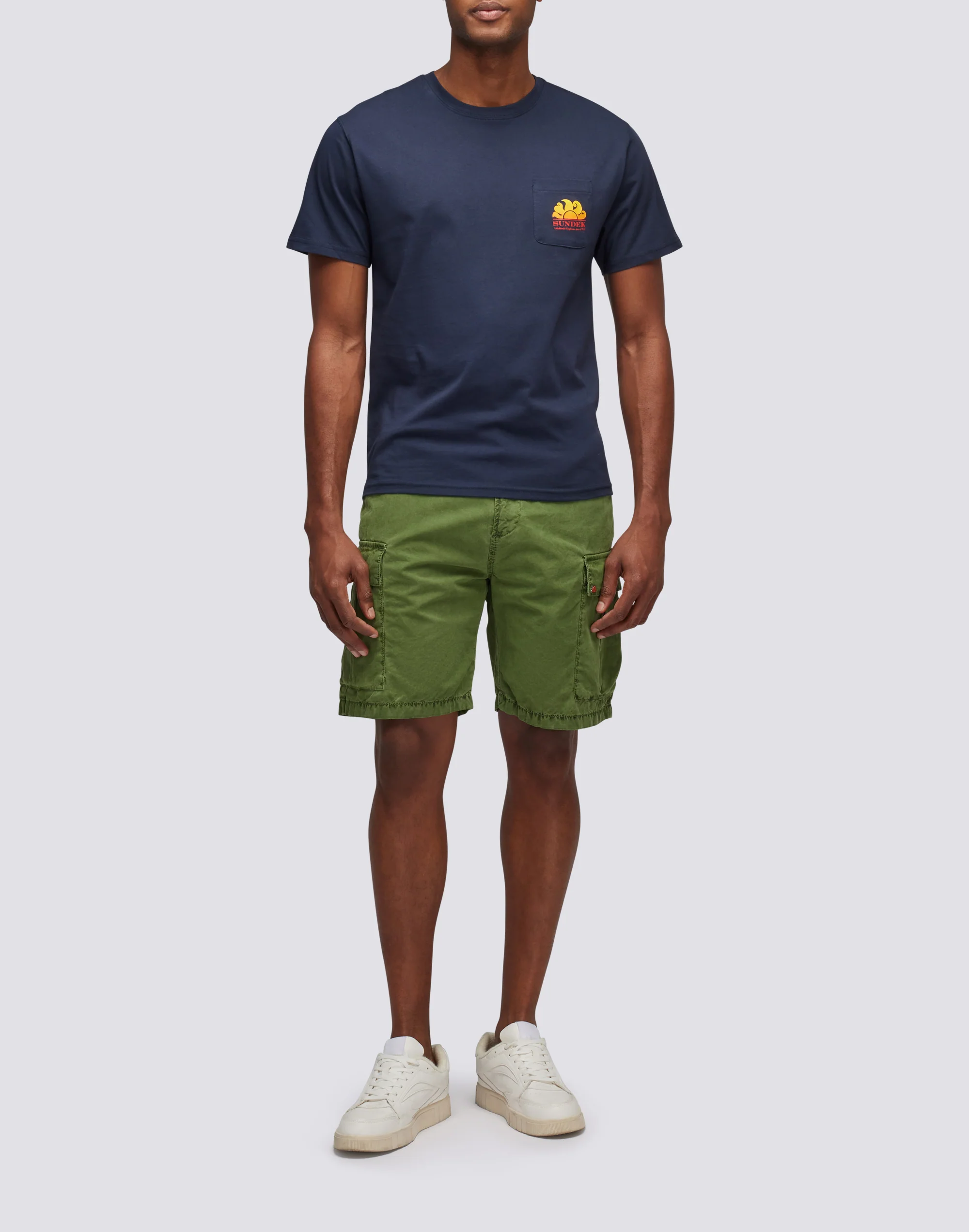 NEW HERBERT CREW NECK T-SHIRT WITH MAXI-LOGO - Image 3