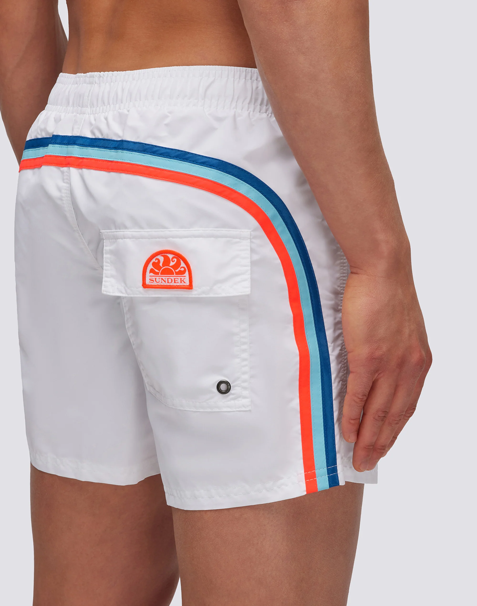 ICONIC TAFFETA SHORT SWIMSHORTS WITH ELASTIC WAIST - Image 3