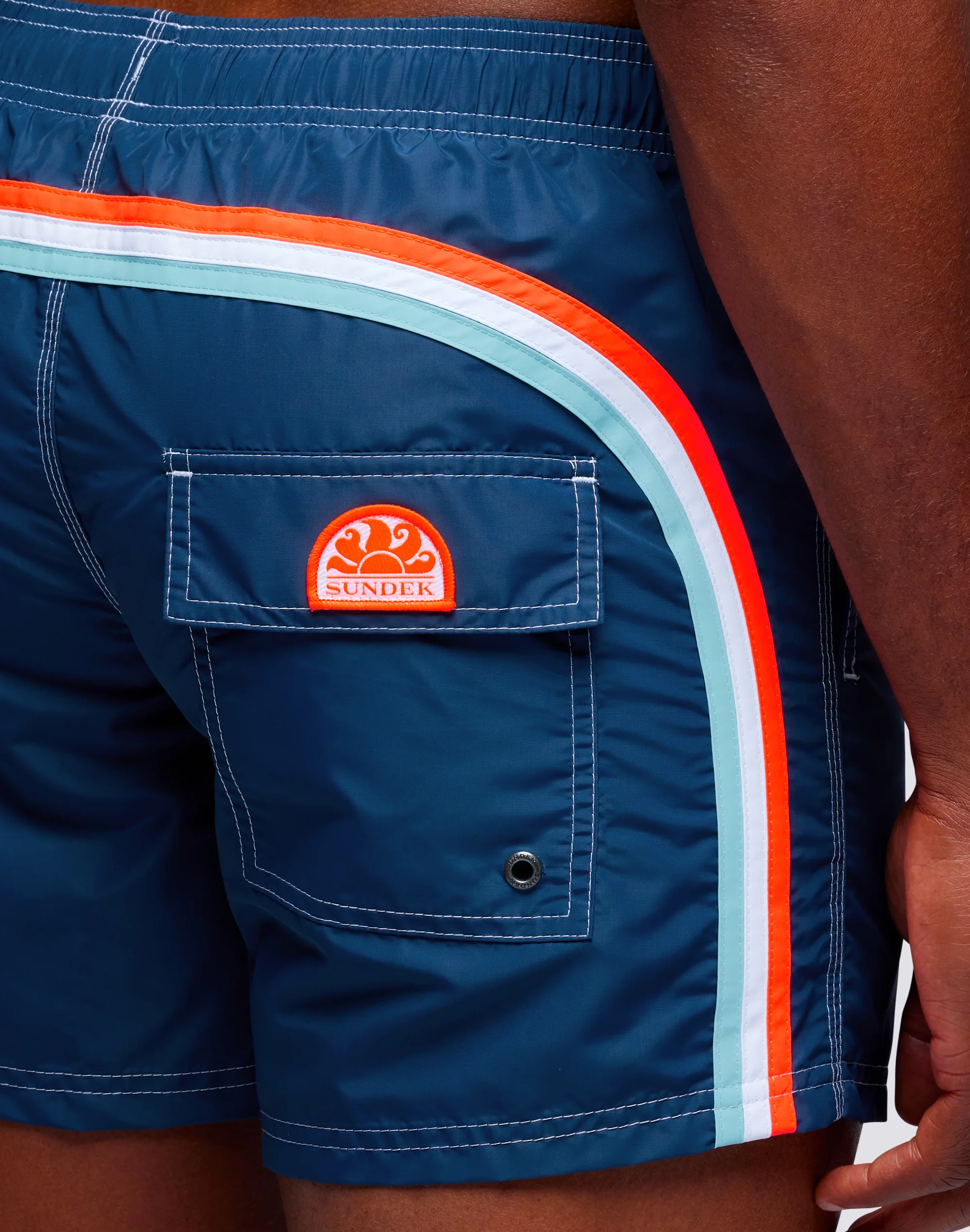 ICONIC TAFFETA SHORT SWIMSHORTS WITH ELASTIC WAIST  - Image 3