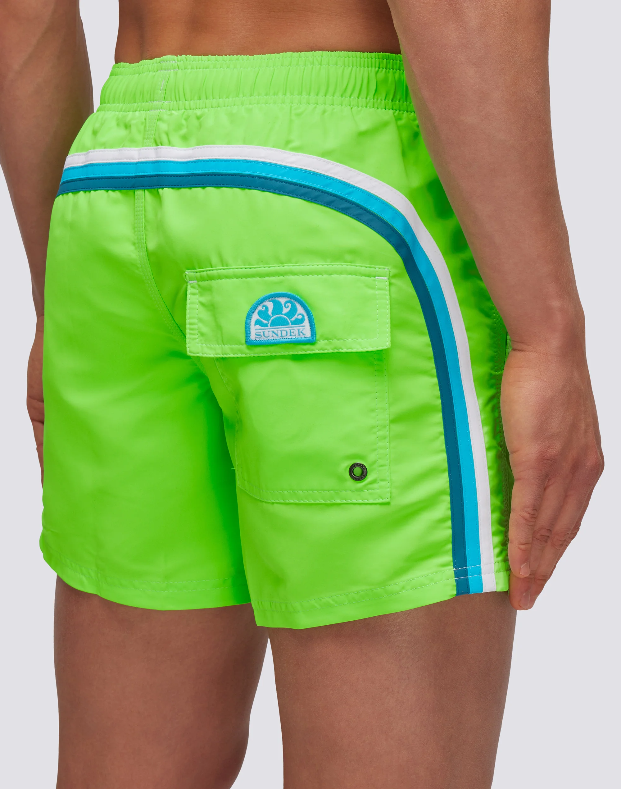 ICONIC TAFFETA SHORT SWIMSHORTS WITH ELASTIC WAIST - Image 3